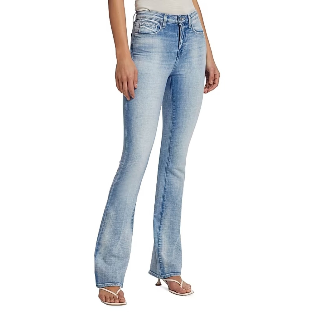 L'AGENCE Jeans Womens 30 Light Wash Selma High Rise Bootcut Denim Cotton Stretch